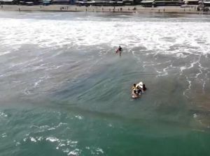 4 Wisatawan Nyaris Hilang Terseret Arus Pantai Citepus Sukabumi