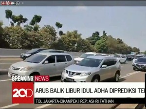 Arus Balik Idul Adha, Tol Cikampek-Jakarta Macet di 2 Titik Malam Ini