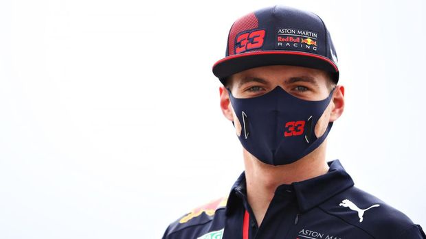 NORTHAMPTON, ENGLAND - AUGUST 01: Max Verstappen of Netherlands and Red Bull Racing walks in the Paddock before final practice for the F1 Grand Prix of Great Britain at Silverstone on August 01, 2020 in Northampton, England. (Photo by Mark Thompson/Getty Images)