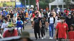 Tak Ada CFD, Warga Padati Bundaran HI di Minggu Pagi