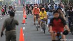 Tak Ada CFD, Warga Padati Bundaran HI di Minggu Pagi