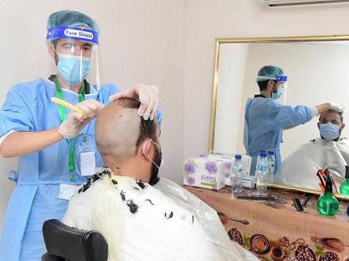 Jamaah Haji 2020 Jalani Tahalul