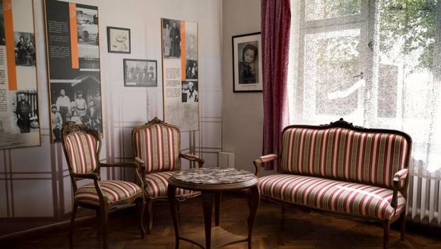 This handout photo provided by Chiune Sugihara Memorial Museum, shows a working room in Chiune Sugihara memorial museum in Kaunas, Lithuania, Tuesday, May 12, 2020. A museum in Lithuania dedicated to a Japanese diplomat who saved thousands of Jews in the early hours of World War II, that saw the number of visitors drop due to corona virus outbreak, has been saved by people in Japan, officials said Friday, July 31, 2020. (Chiune Sugihara Memorial Museum via AP)