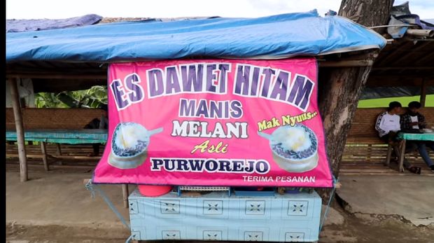 penjual es dawet ireng cantik