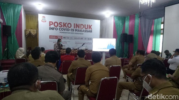 Posko Induk Info COVID-19 Makassar (Ibnu Munsir/detikcom)