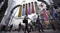 Data ini membuat Jepang terancam masuk ke jurang resesi untuk pertama kalinya. Pasalnya tahun lalu Jepang juga mengalami kontraksi ekonomi hingga 7,2% karena kenaikan pajak penjualan akibat perang dagang antara AS dan China. AP Photo/Eugene Hoshiko  