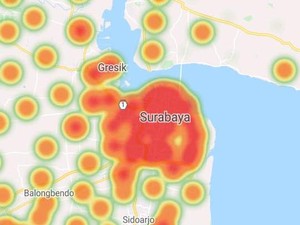 Di Apps Bersatu Lawan COVID, Surabaya Masih Zona Merah