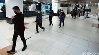 Seluruh protokol kesehatan juga diterapkan di MRT Jakarta.