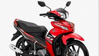 Tak hanya itu, pinstripe putih pada velg membuatnya terlihat beda dan sporty. Pinstripe ini terdapat pada Jupiter Z1 warna Metallic Blue dan Metallic Red. Foto: dok. Yamaha Indonesia