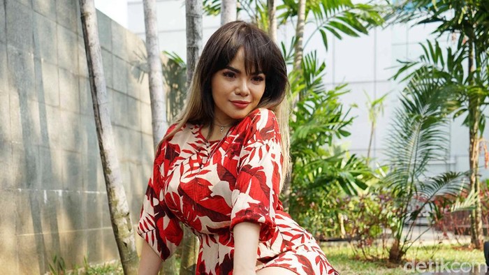 Dinar Candy saat ditemui di Trans TV.