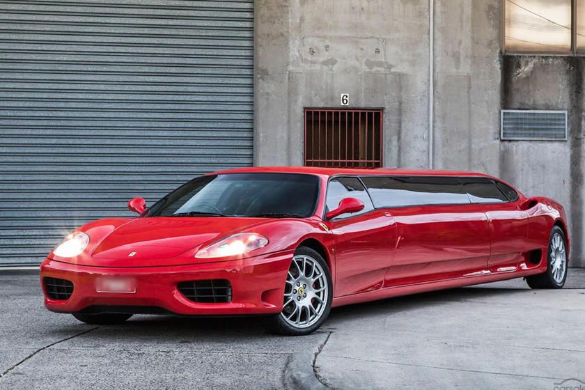 Ferrari 360 Modena yang dimodifikasi menjadi limusin