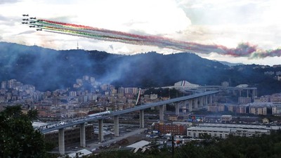 Peresmian Jembatan Baru Italia yang Pernah Runtuh