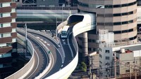 Jalan itu bisa dilalui dari Ikeda dengan menggunakan tol Hanshin menuju daerah Umeda. Istimewa/Dok. Forbes/Geoffrey Morrison.