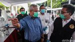 Arief Budiman Pantau Tes Swab di Kantor KPU