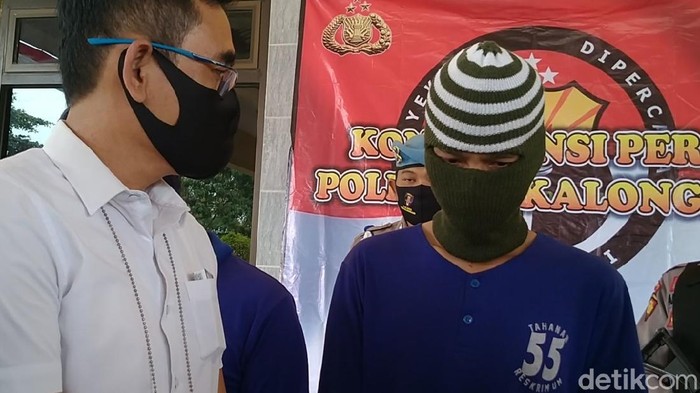 Pelaku pencabulan ABG di Mapolres Pekalongan, Selasa (4/8/2020).