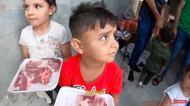 Pembagian daging kurban Indonesia di Gaza, Palestina