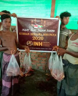 Pembagian daging kurban Indonesia di Gaza, Palestina