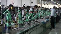 Produsen sepeda Polygon, PT Insera Sena menargetkan produksi 700 ribu unit sepeda tahun 2020 dengan komposisi imbang antara pasar domestik dan pasar ekspor. ANTARA FOTO/Umarul Faruq.