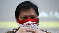 Menteri Koordinator Bidang Perekonomian Airlangga Hartarto saat memberikan penjelasan di Gedung Kemenko Perekonomian, Jakarta, Rabu (05/08/2020).