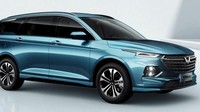 Peluncuran mobil baru ini sekaligus dalam rangka perkenalan logo baru Wuling  yang mengusung warna silver. Foto: GM Authority