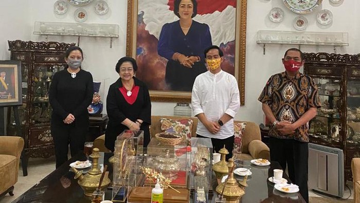 Gibran dan FX Rudy sowan ke Megawati (Dok. Istimewa)