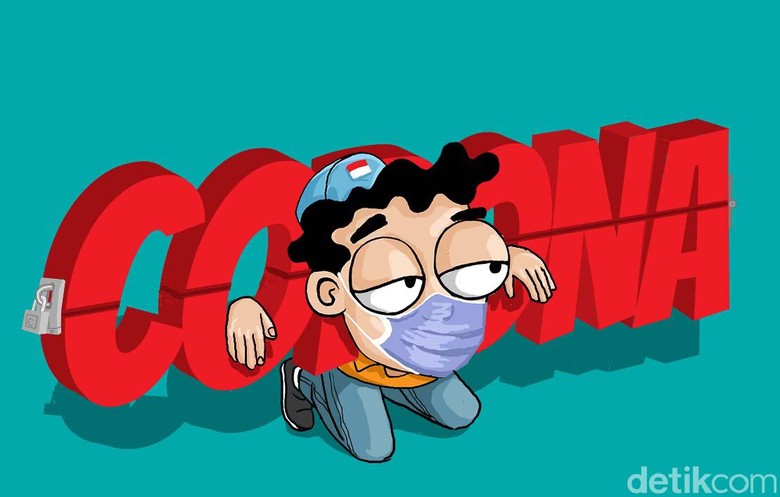 Ilustrasi Virus Corona, Covid 19 Poster
