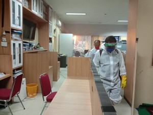 Plt Walkot Medan Positif Corona, Kantornya Disemprot Disinfektan