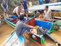 Speedboat wisata di Sungai Musi