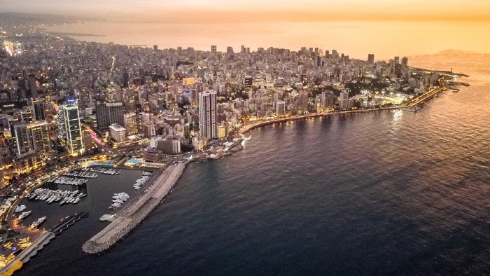 Keindahan Beirut Drone footage of Beirut