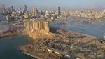 Lokasi Ledakan Lebanon Dilihat dari Atas