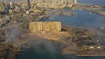 Lokasi Ledakan Lebanon Dilihat dari Atas