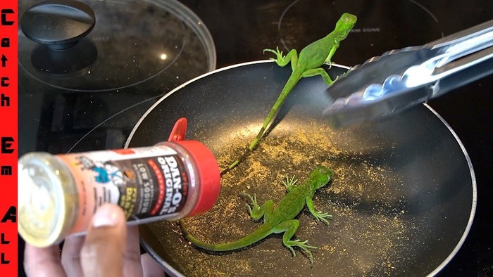 Masak Iguana Goreng Tepung