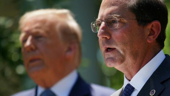 Menteri Kesehatan dan Layanan Masyarakat AS Alex Azar (AFP Photo)