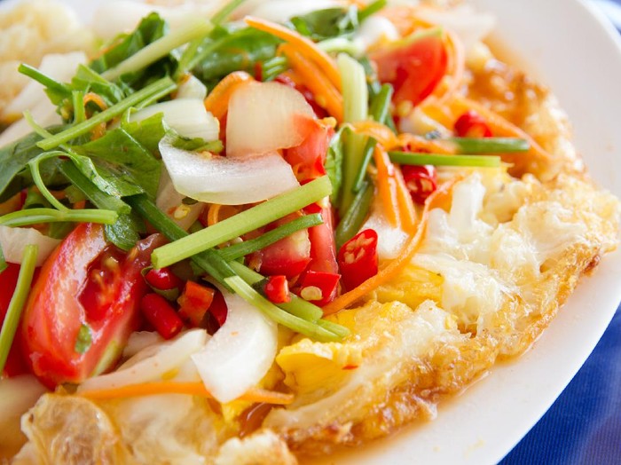 Resep Salad Telur Goreng ala Thai
