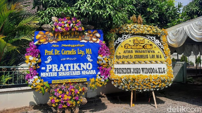 Suasana rumah duka Prof Cornelis Lay, Sleman, Rabu (5/8/2020).