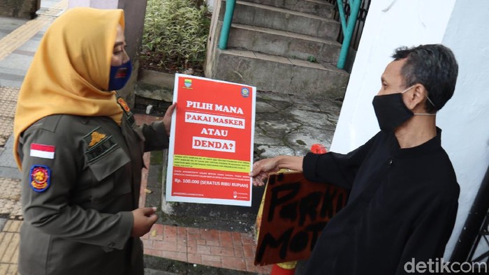 Denda Masker di Bandung