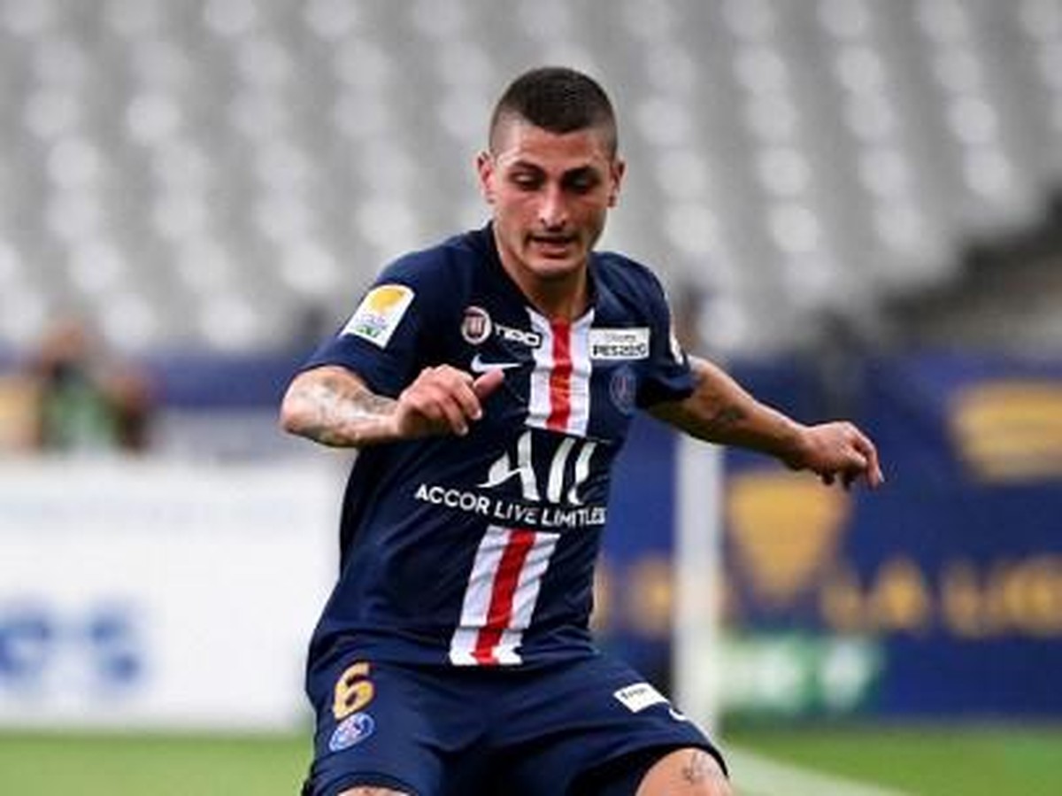 Marco Verratti dikabarkan mengalami cedera betis saat latihan (Foto: AFP/FRANCK FIFE)
