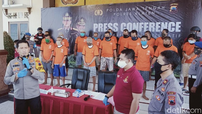 Jumpa pers Operasi Sikat Candi 2020 di Polres Klaten