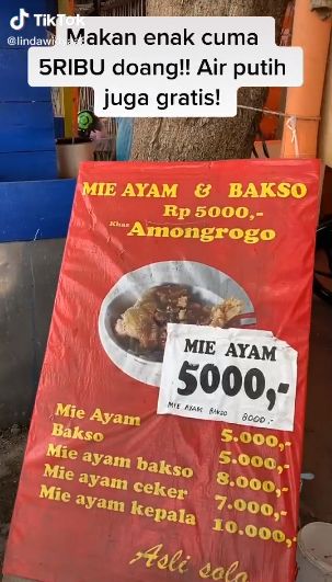 Mie Ayam Viral di Yogyakarta