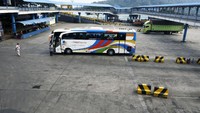 Beginilah potret Suasana di Dermaga 3 dan 4 sepi dari kendaraan yang melintas di Pelabuhan Merak, Banten, Kamis (6/8/2020). 