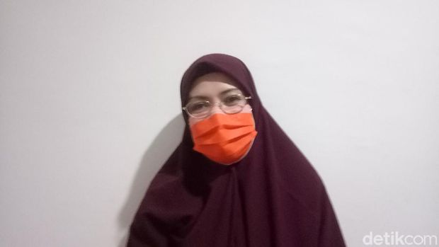 Plt Kadis Pendidikan Kota Makassar, Amalia Malik (Ibnu Munsir-detikcom).