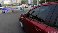 Saat sosialisasi ini, tidak ada pengendara yang ditilang.