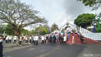 Pembangunan kawasan Situs Jambansari Ciamis ini dilakukan oleh Kementerian PUPR. Anggaran yang digelontorkan mencapai Rp 9 milyar lebih (Dadang Hermansyah/detikTravel)