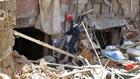 Otoritas Lebanon melaporkan bahwa jumlah korban tewas sejauh ini mencapai 149 orang. Lebih dari 5 ribu orang mengalami luka-luka akibat ledakan ini. AP Photo/Hassan Ammar.