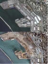 Foto Satelit Ledakan Lebanon