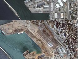 Foto Satelit Sebelum dan Sesudah Ledakan Lebanon