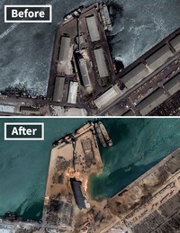 Foto Satelit Ledakan Lebanon