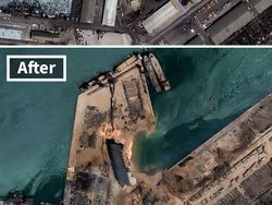 Foto Satelit Sebelum dan Sesudah Ledakan Lebanon
