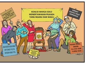 Penggerak Kotak Kosong Panasi Mesin Lawan Gibran Rakabuming