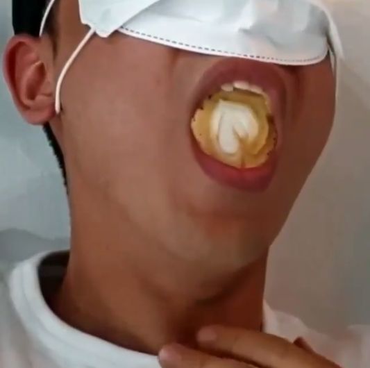 latte art di mulut